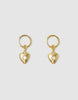 Pearl Locket Earrings Gold