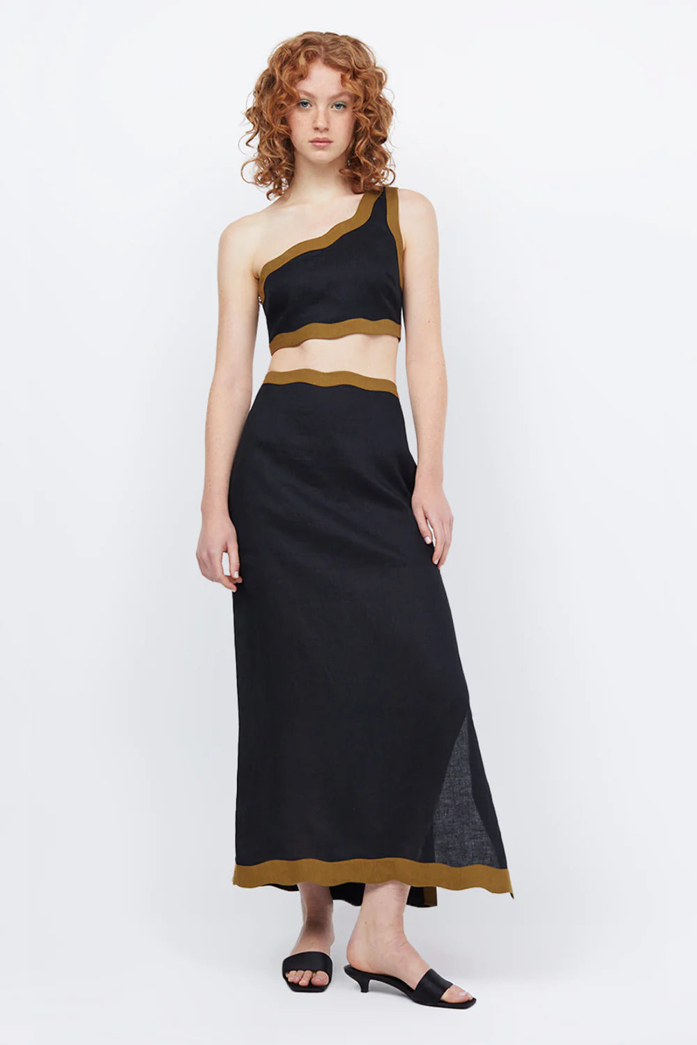 Tallulah Maxi Skirt Black Olive