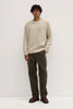 Beckett Wool Blend Crew Neck Knit Oat Marle