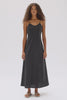 Heather Silk Blend Maxi Dress Black