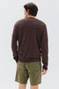 Cotton Cashmere Long Sleeve Sweater Chestnut Brown