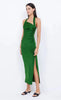 Ula Asym Maxi Dress Pine Green