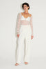 Omar Reversible Lace Top Ivory