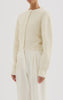 Nixon Cropped Cardigan Ivory