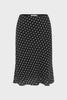 Bias Knee Skirt Pois Nera