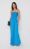 Jehnaya Strapless Maxi Dress Aster Blue