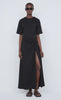 Cyprus Twist Tee Dress Black