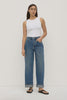 Oversized High Rise Jean Dark Indigo Fade