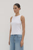 Nika Rib Tank White