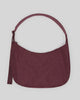 Large Nylon Crescent Bag Mahogany