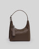 Mini Recycled Leather Shoulder Bag Brown