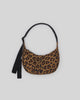 Small Nylon Crescent Bag Leopard