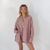 Adult Isla Stripe Cotton Set Blush/Red