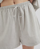 Striped Linen Shorts White Stripe