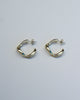 Wave Hoop Earrings - Small Gold