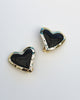 Whitney Heart Statement Earrings Gold