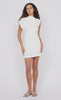 Steffi Asym Mini Dress White