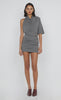 Sanja ASYM Mini Dress Elephant Grey