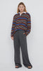 Kylo Jersey Plum/Indigo Stripe