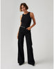 318 Shaping Wide Leg Soft Black