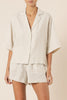 Nude Linen Lounge Short Natural