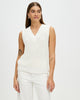 Charlotte Cotton Knit Vest Cream