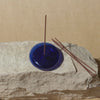 Glass Vessel Incense Holder Cobalt