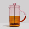 Two Tone Coffee Plunger Pink + Amber