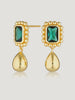 Remy Earrings Emerald